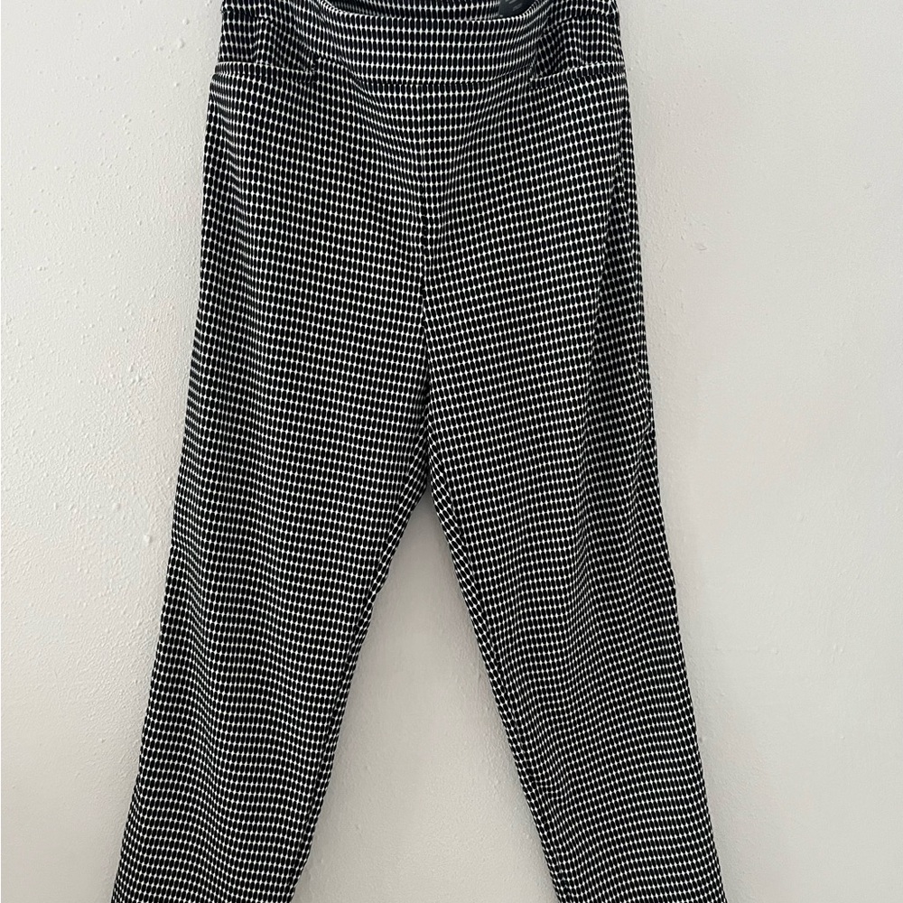 Chico's Black and White Houndstooth Kids Leggings